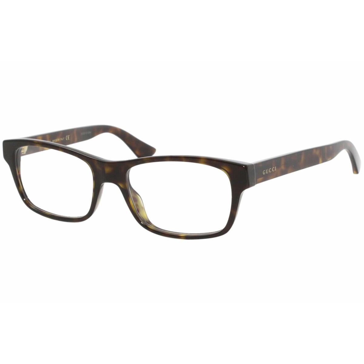 Gucci GG0006O 009 Eyeglasses Havana Full Rim Optical Frame 53mm