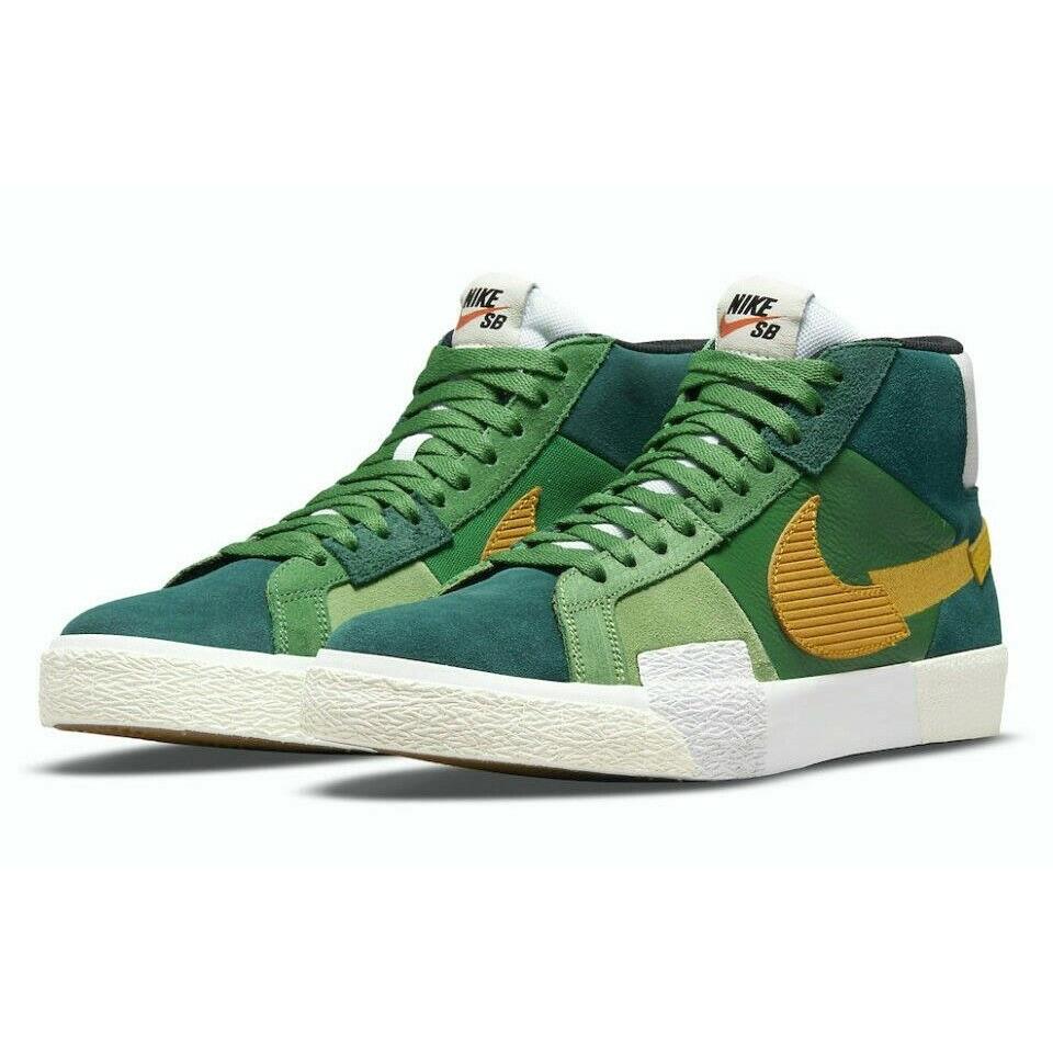 Nike SB Zoom Blazer Mid Prm Mens Size 5.5 Sneaker Shoes DA8854 300 Green