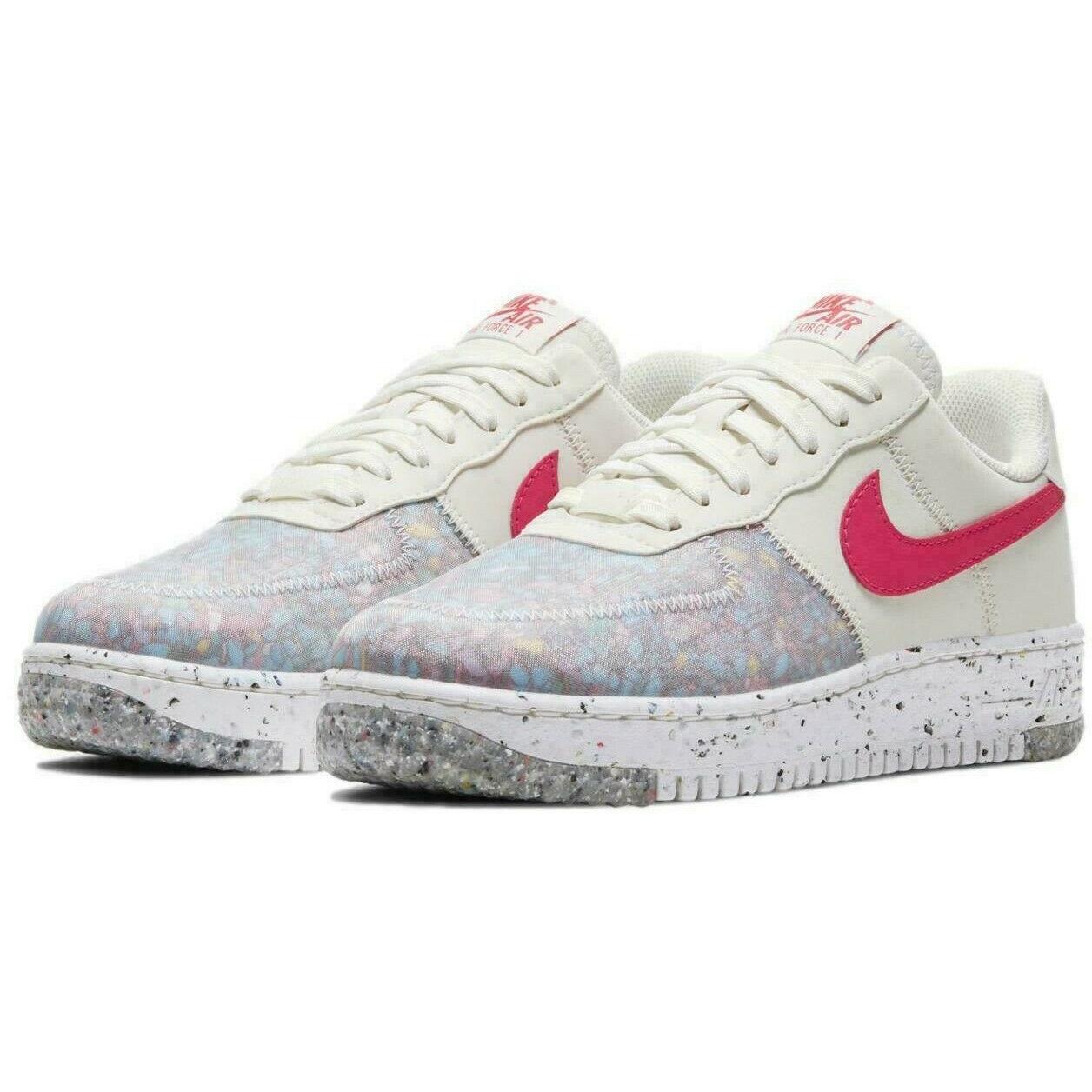 Nike Air Force 1 Crater Womens Size 7.5 Sneakers Shoes CT1986 101 Sired Red