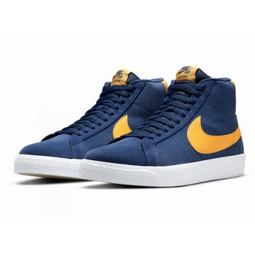 Nike SB Zoom Blazer Mid Womens Size 6.5 Sneaker Shoes 864349 402 Navy - Blue