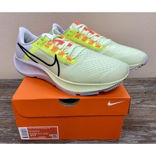 Nike Air Zoom Pegasus 38 Barely Volt Running Shoes CW7356-700 Men`s Size 10.5