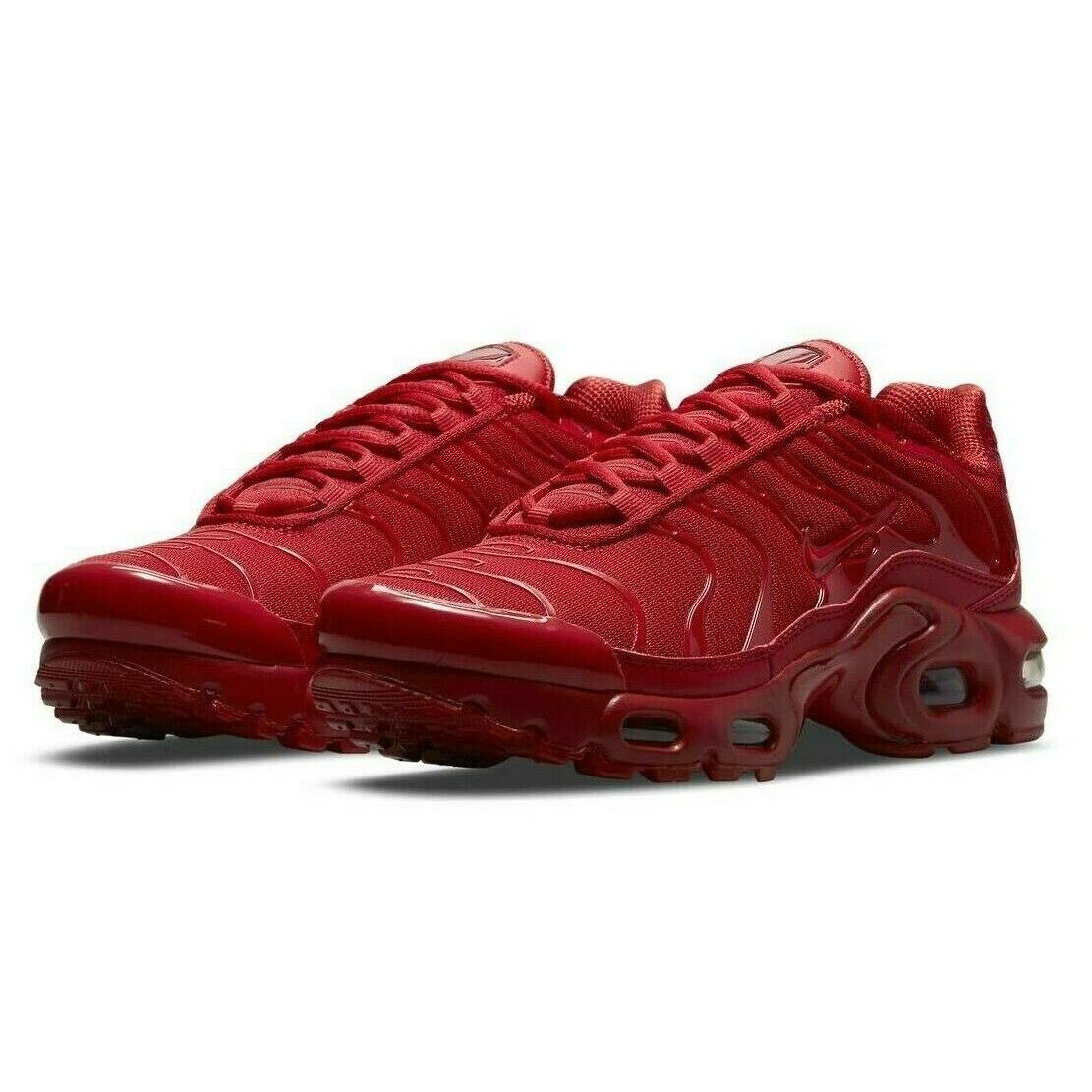 Nike Air Max Plus GS Womens Size 5.5 Sneaker Shoes DM8877 600 Triple Red sz 4Y