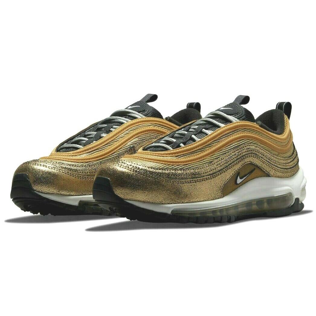 Nike Air Max 97 Womens Size 8.5 Sneaker Shoes DO5881 700 Golden Gals Twine