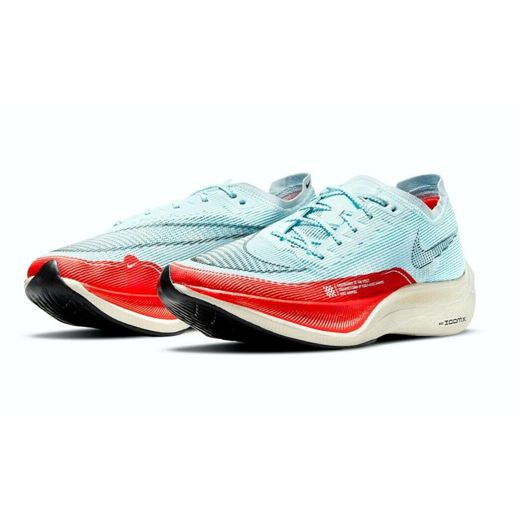 Nike Zoomx Vaporfly Next% 2 Mens Size 6.5 Sneaker Shoes CU4111 400 Glacier - Blue