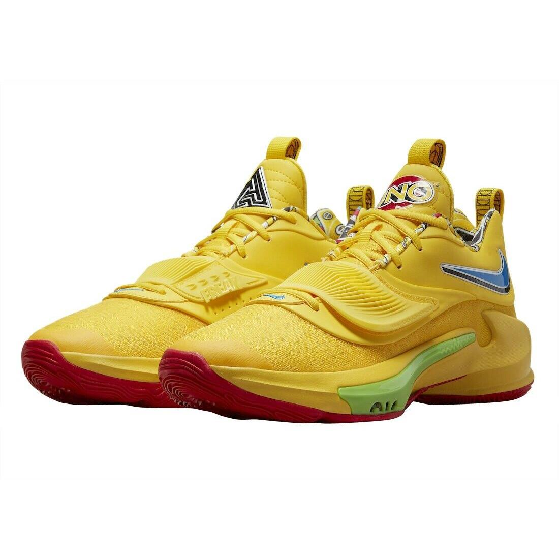 giannis shoes yellow