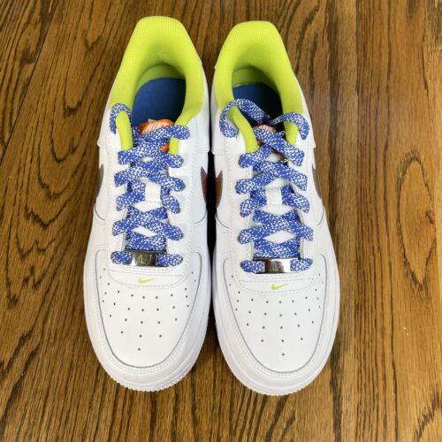 Nike shoes Air Force - White/Multi-Color-Medium Blue 2