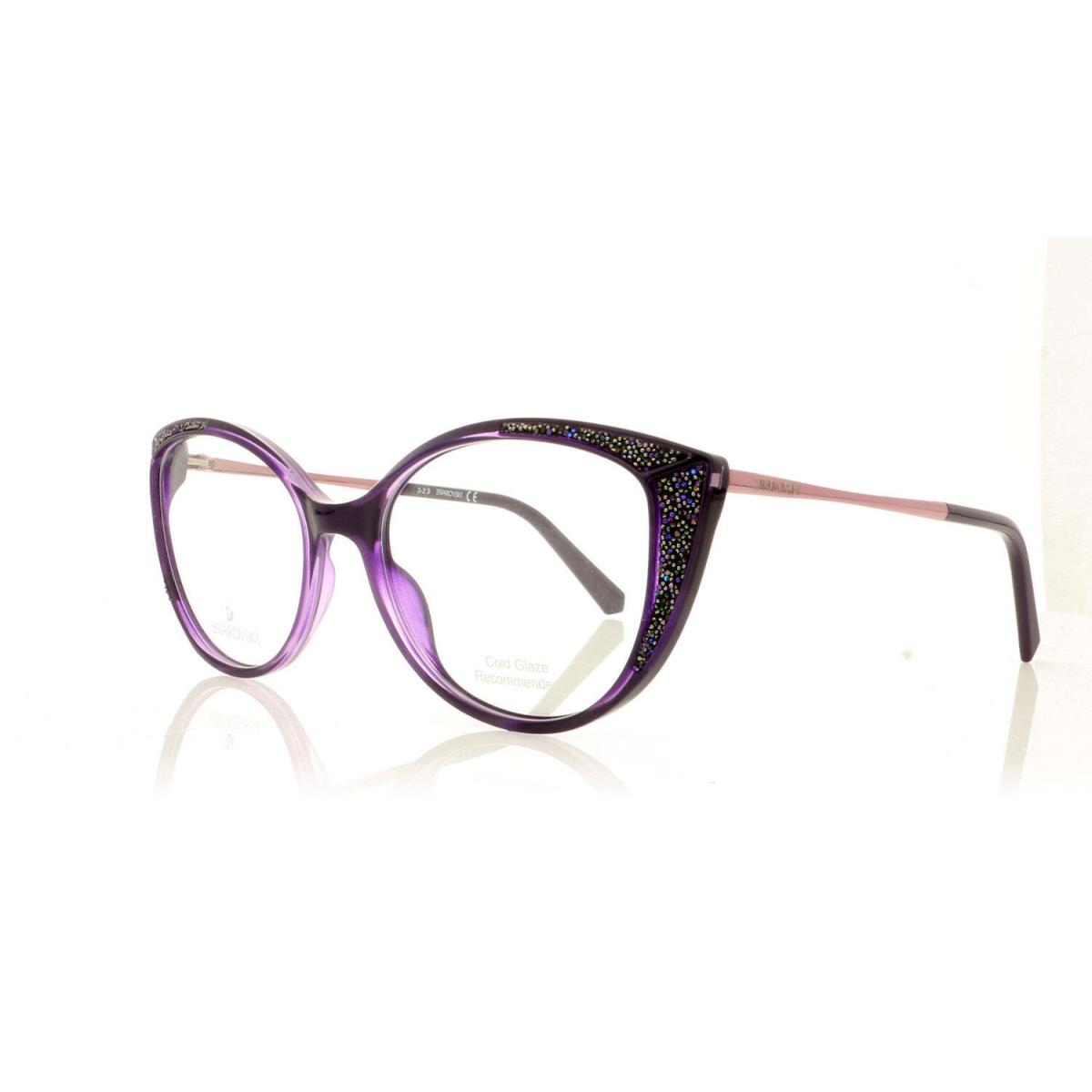 Swarovski SK 5362 081 Eyeglasses Shiny Violet Frame 53mm