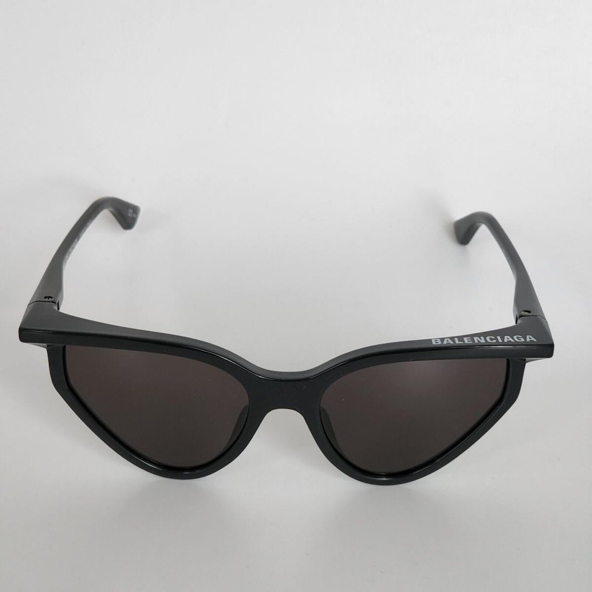 Balenciaga BB0101S 001 Black Cat Eye 56 mm Women`s Sunglasses