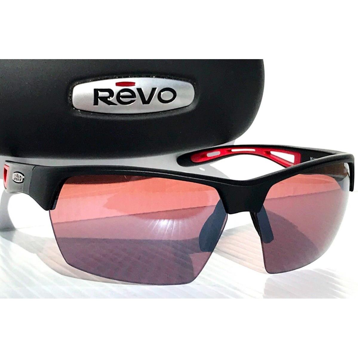 Revo Jett Matte Black Drive Polarized Rose Lens Sunglass RE 1167 11 GO