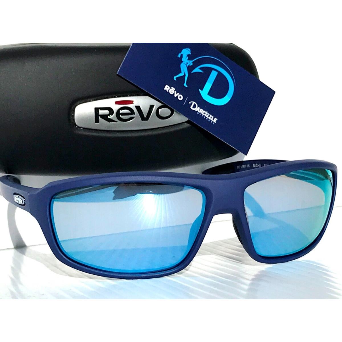 Revo Mahi Matte Blue Polarized Blue Lens Sunglass 1187 05 BL Darcizzle
