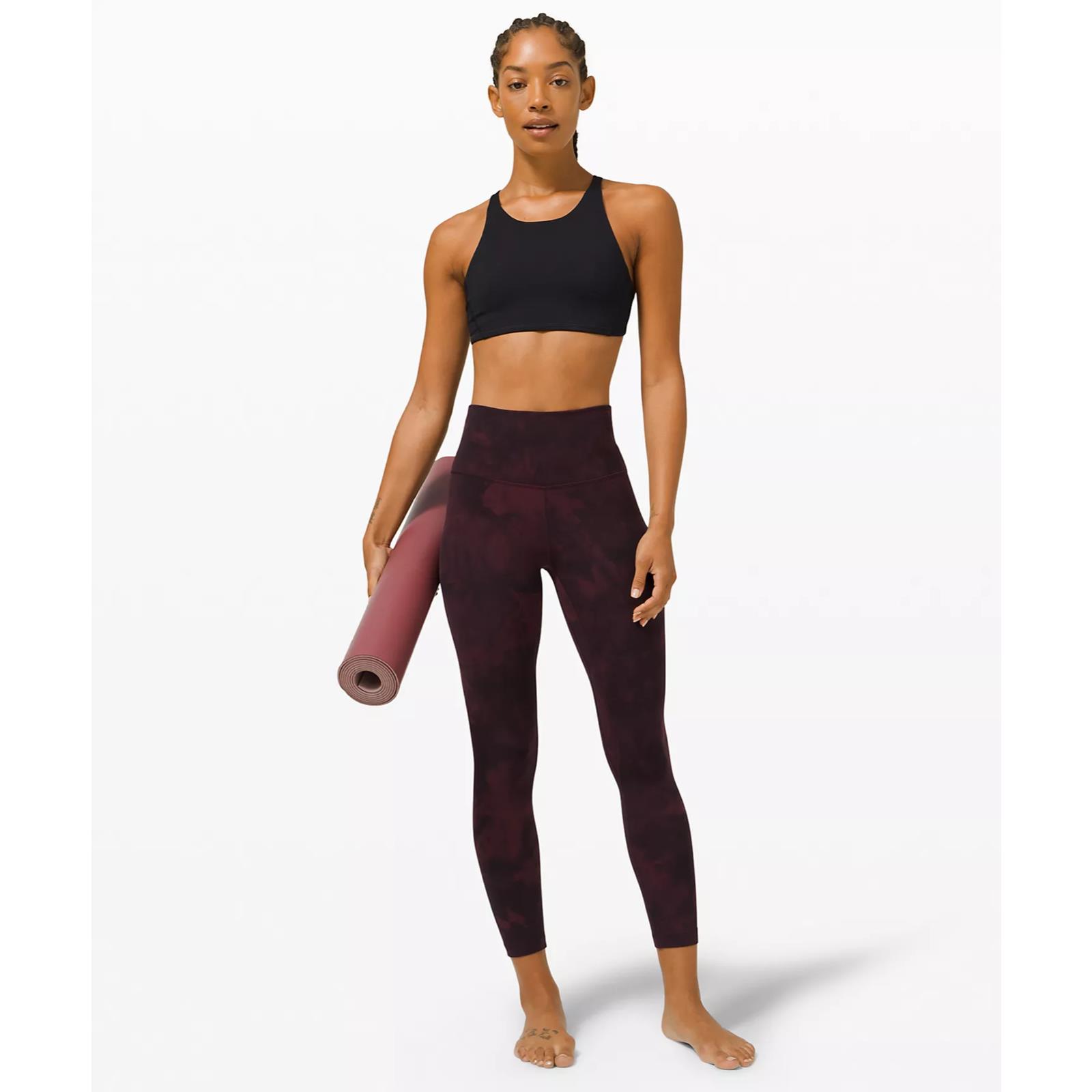 lululemon diamond dye cassis black