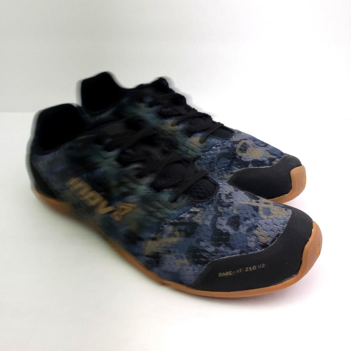 Inov-8 Bare-xf 210 Womens Size 8 Mens 6.5 Grey Camo Gum Running Training Shoes