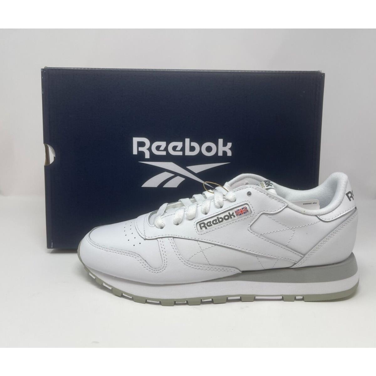 Reebok Men`s Classic Leather White / Pure Grey 3 Shoes For Everyday GY3558