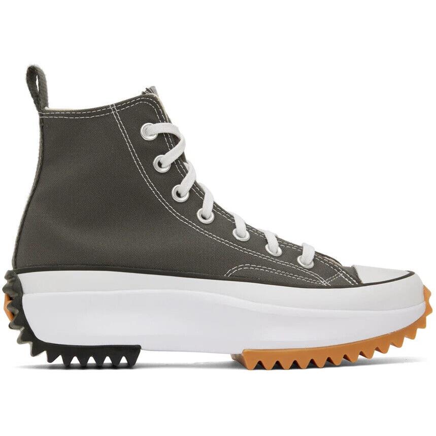 Converse Men`s Run Star Hike Hi Platform Chunky Sneakers Boots Shoes Gray