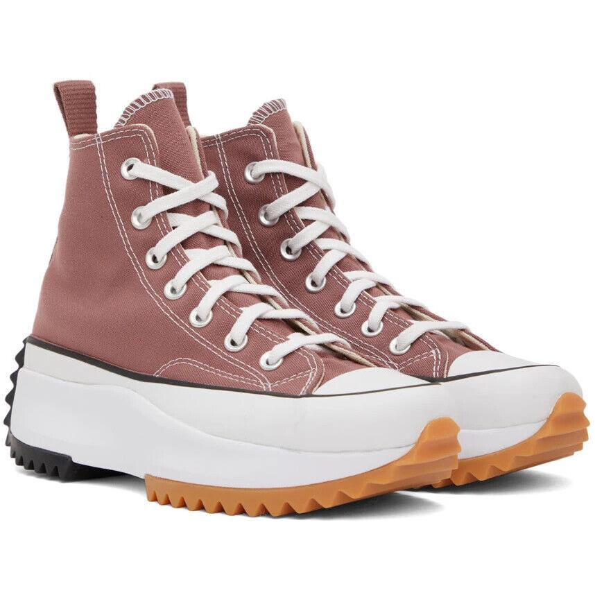 Converse Men`s Run Star Hike Hi Platform Chunky Sneakers Boots Shoes Light Blush