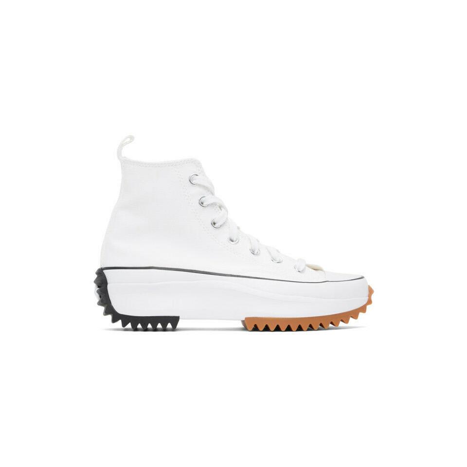 Converse Men`s Run Star Hike Hi Platform Chunky Sneakers Boots Shoes White/Black