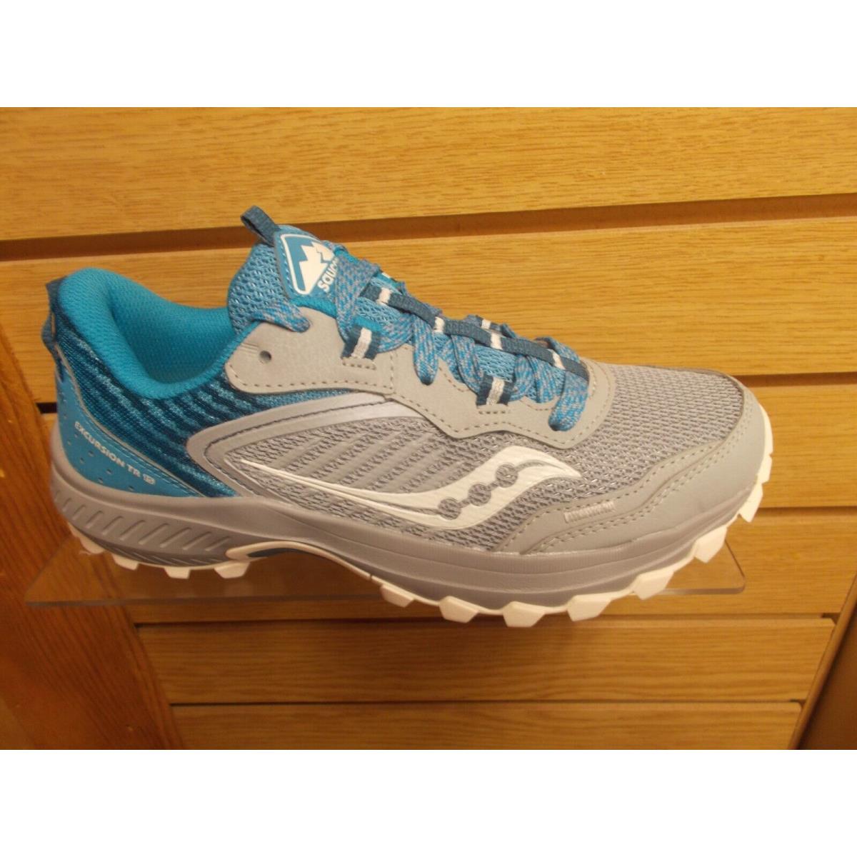 Saucony Women`s Excursion TR 15 All Terrain Med B Grey/blue Running Shoes
