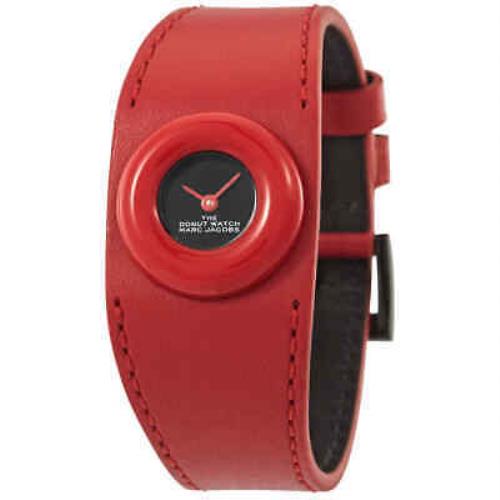 Marc Jacobs The Donut Watch Women`s Black Dial/red Strap 20184724