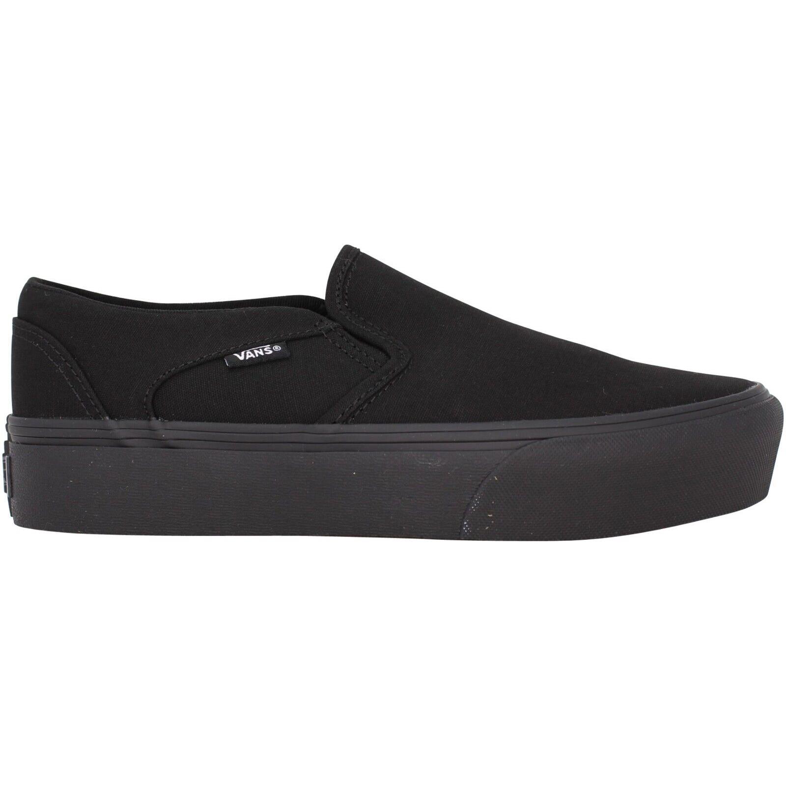 vans asher platform black