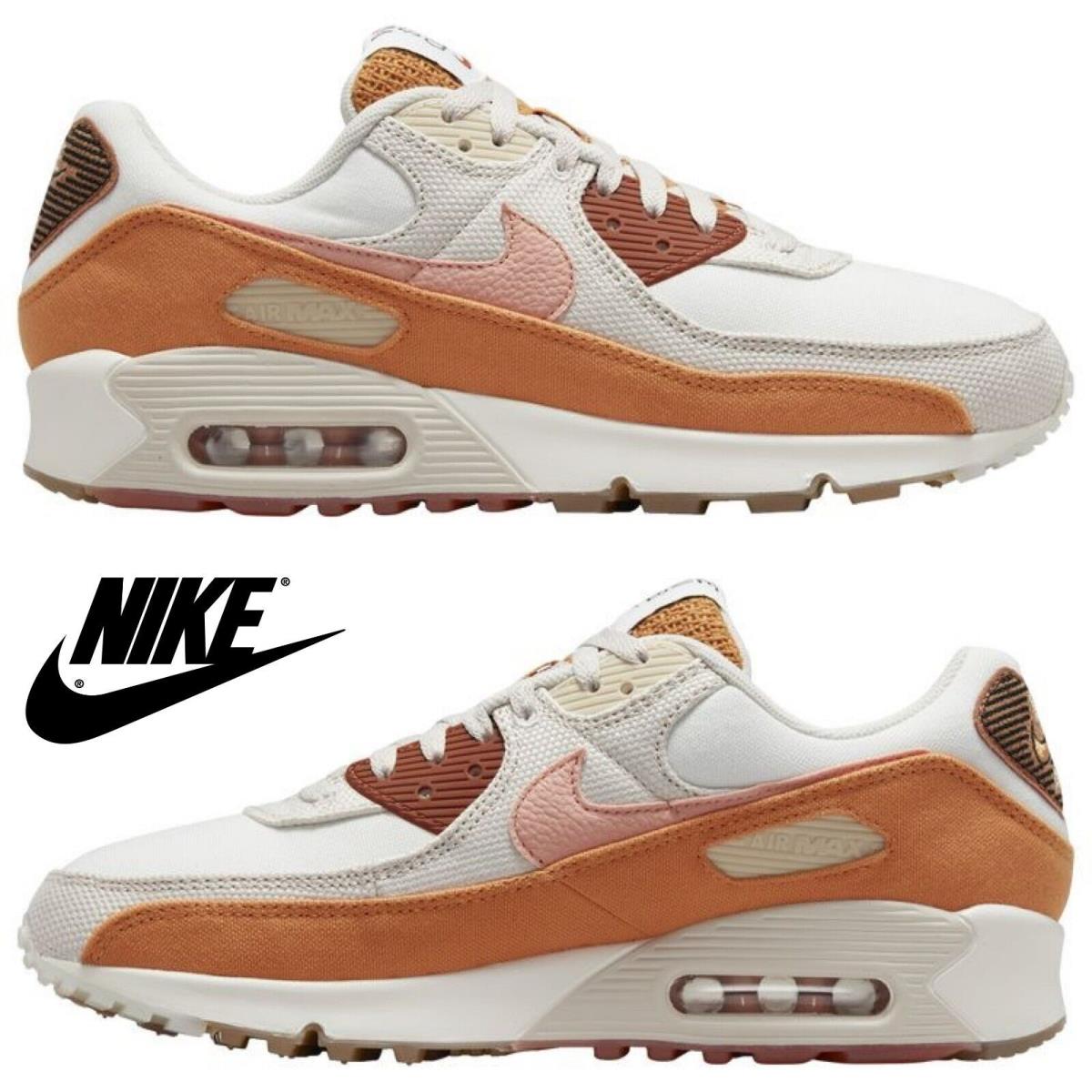 Nike Air Max 90 Casual Men`s Sneakers Running Athletic Sport Comfort Shoes Beige - Beige , Sail/Lt Madder Root Maufacturer
