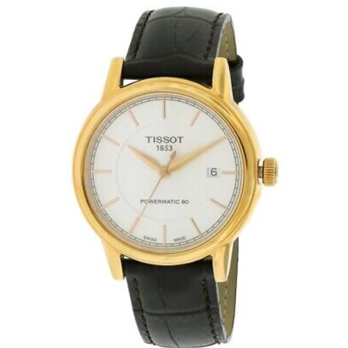 Tissot T-classic Carson Automatic Mens Watch T0854073601100 - White Dial, Brown Strap
