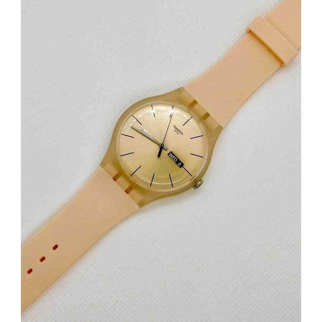 Swatch Watch SUOT700 Rose Colored Band