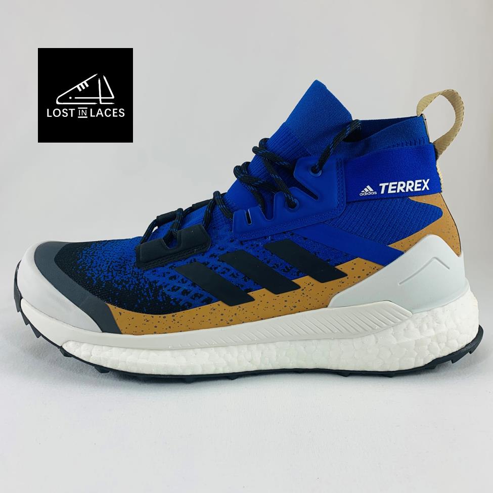 Adidas Terrex Free Hiker Primeblue Black Blue Men`s Sizes Hiking Shoes FZ3626