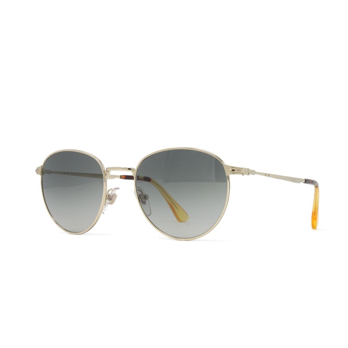 Persol Men`s Sunglasses PO02445S 107671 Gold 52mm Grey Gradient Crystal Lens