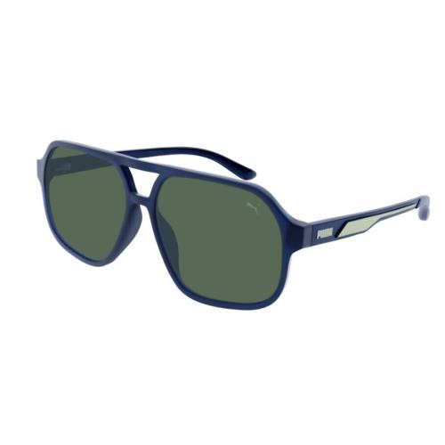 Puma PU0368S-003 Blue/green Navigator Full Rim Men`s Sunglasses