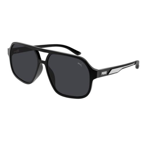 Puma PU0368S-001 Black/smoke Navigator Full Rim Men`s Sunglasses