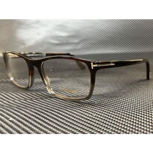 Tom Ford FT5295 055 Shiny Gradient Havana to Transparent Grey Rectangle 56  mm Me - Tom Ford eyeglasses - 889214041722 | Fash Brands