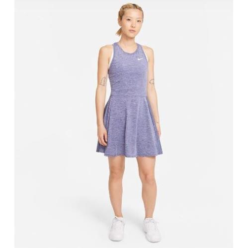 Nike Women`s Court Dri-fit Advantage Tennis Dress CV4692-510 Dark Purple