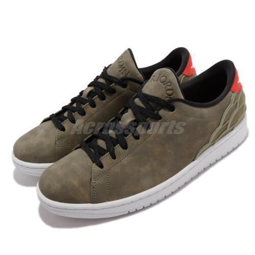 Nike Air Jordan 1 Centre Court Olive Green Mens Casual Shoes DJ2756-300 - Green