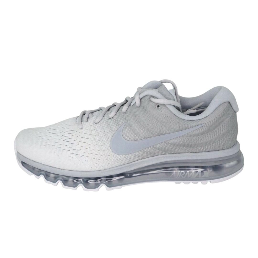 Nike Air Max 2017 Men`s Shoes Running Athletic Mesh Silver 849559 009 Size 15