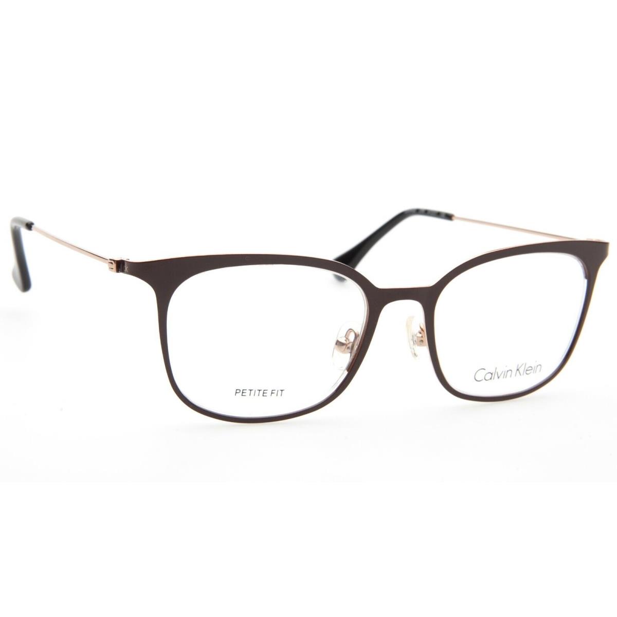 Calvin Klein eyeglasses  - 210 CHOCOLATE , Brown Frame 2