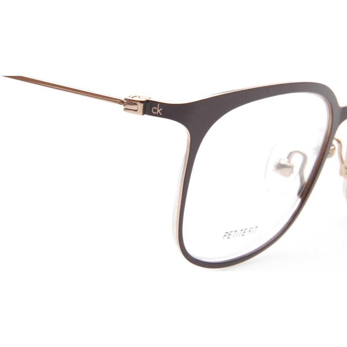 Calvin Klein eyeglasses  - 210 CHOCOLATE , Brown Frame 3