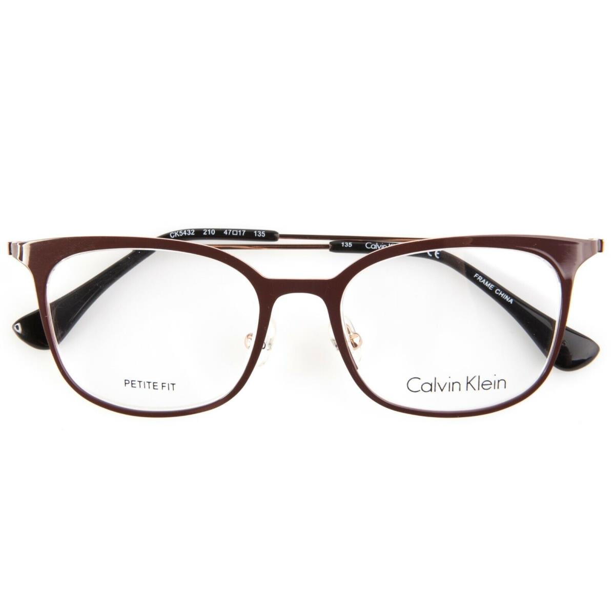 Calvin Klein eyeglasses  - 210 CHOCOLATE , Brown Frame 7