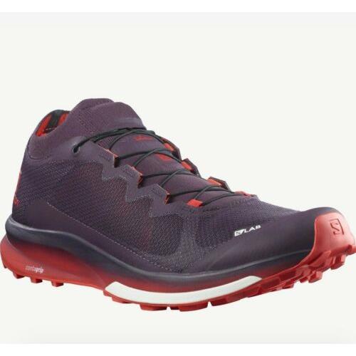 Salomon S/lab Ultra 3 Running Shoes Maverick/racing Red Men`s 10 / Women`s 11