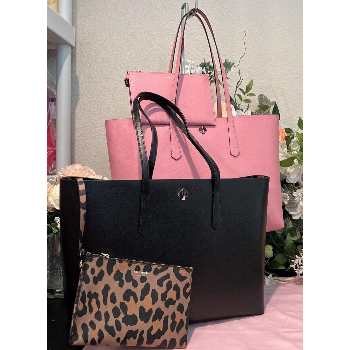 Kate Spade Large Leather Molly Tote/shopper/shoulder Bag W/pouch Black or  Pink - Kate Spade bag - 023560713869 | Fash Brands