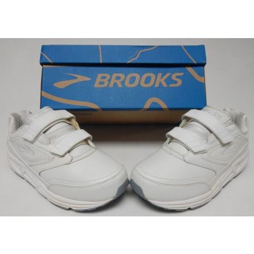 Brooks Addiction Walker V-strap Sz 8 2E X-wide EU 39 Womens Leather Walking Shoe