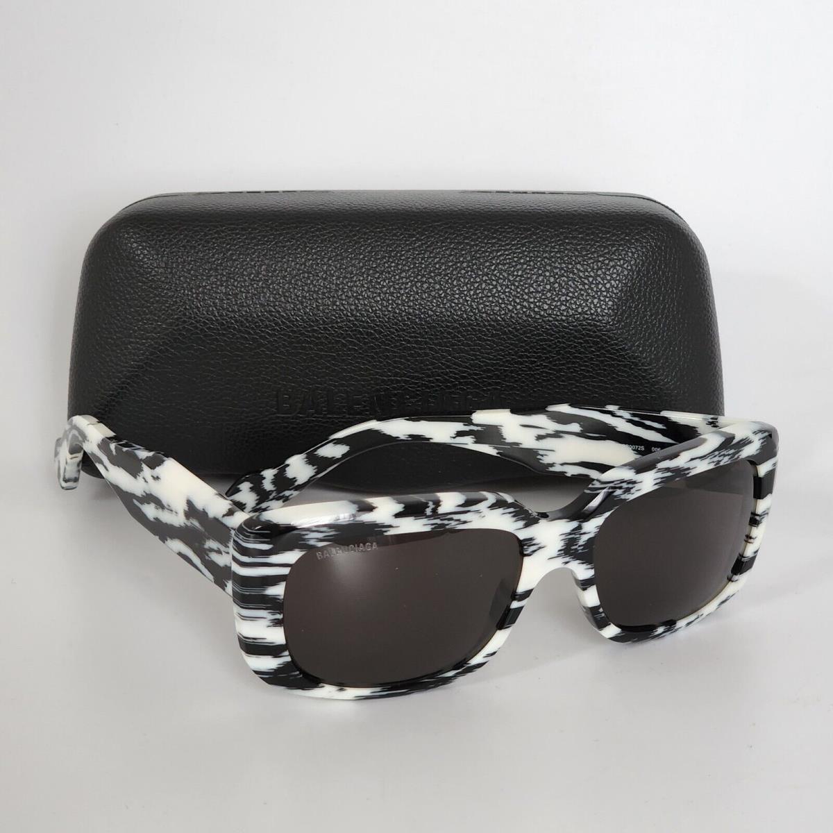 Balenciaga sunglasses  - 006 , White Frame, Black Lens 0