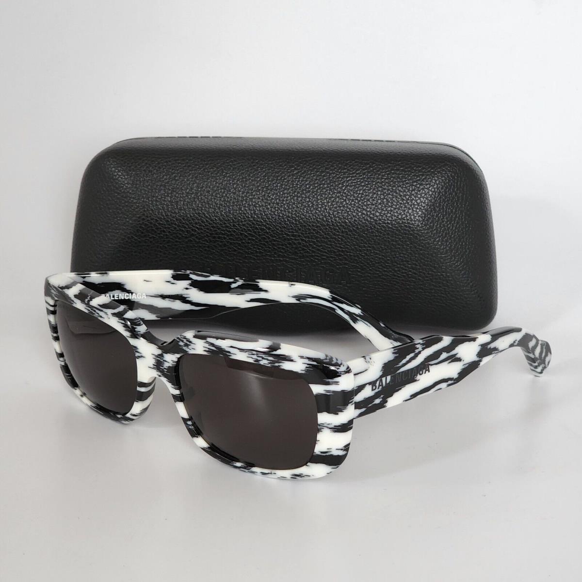 Balenciaga sunglasses  - 006 , White Frame, Black Lens 1