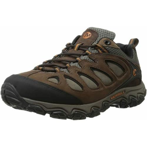 Merrell Pulsate Brown/black Ltr Athletic Boulder Hiking Shoes Mens Shoe Size 12