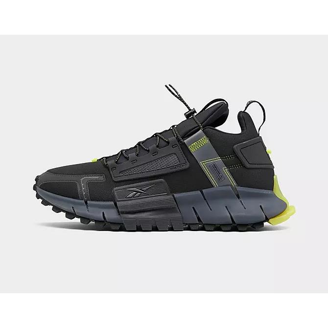 Reebok Zig Kinetica Edge Running Shoes Men Size 8 Box Black/lime GY3576-001