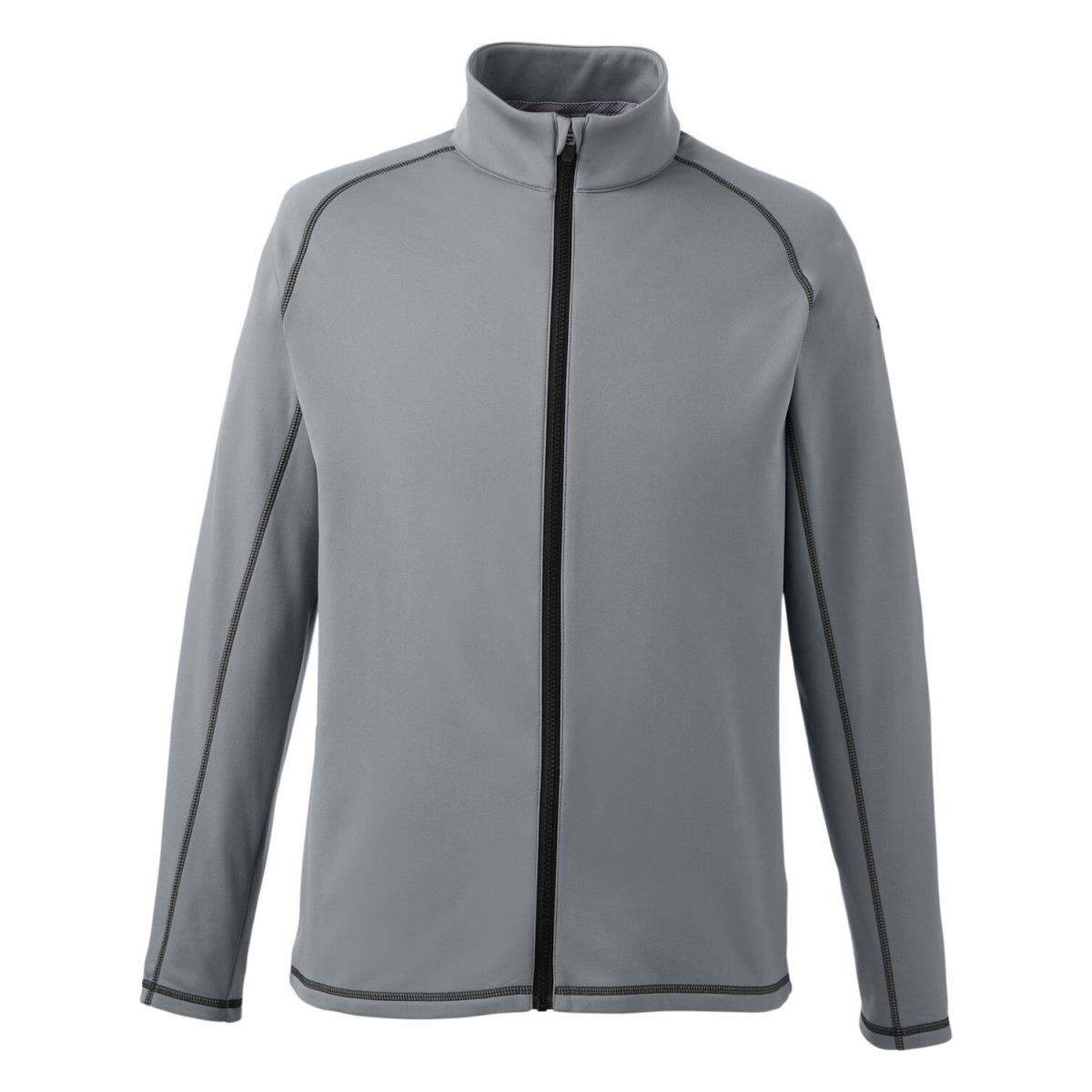 Puma Golf - Men`s Size S-4XL Fairway Full-zip Jacket Moisture-wicking Coat Quiet Shade Gray