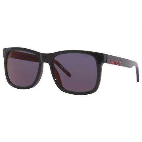 Hugo Boss HG1068/S 807AO Sunglasses Men`s Black/red Mirror Square Shape 57mm