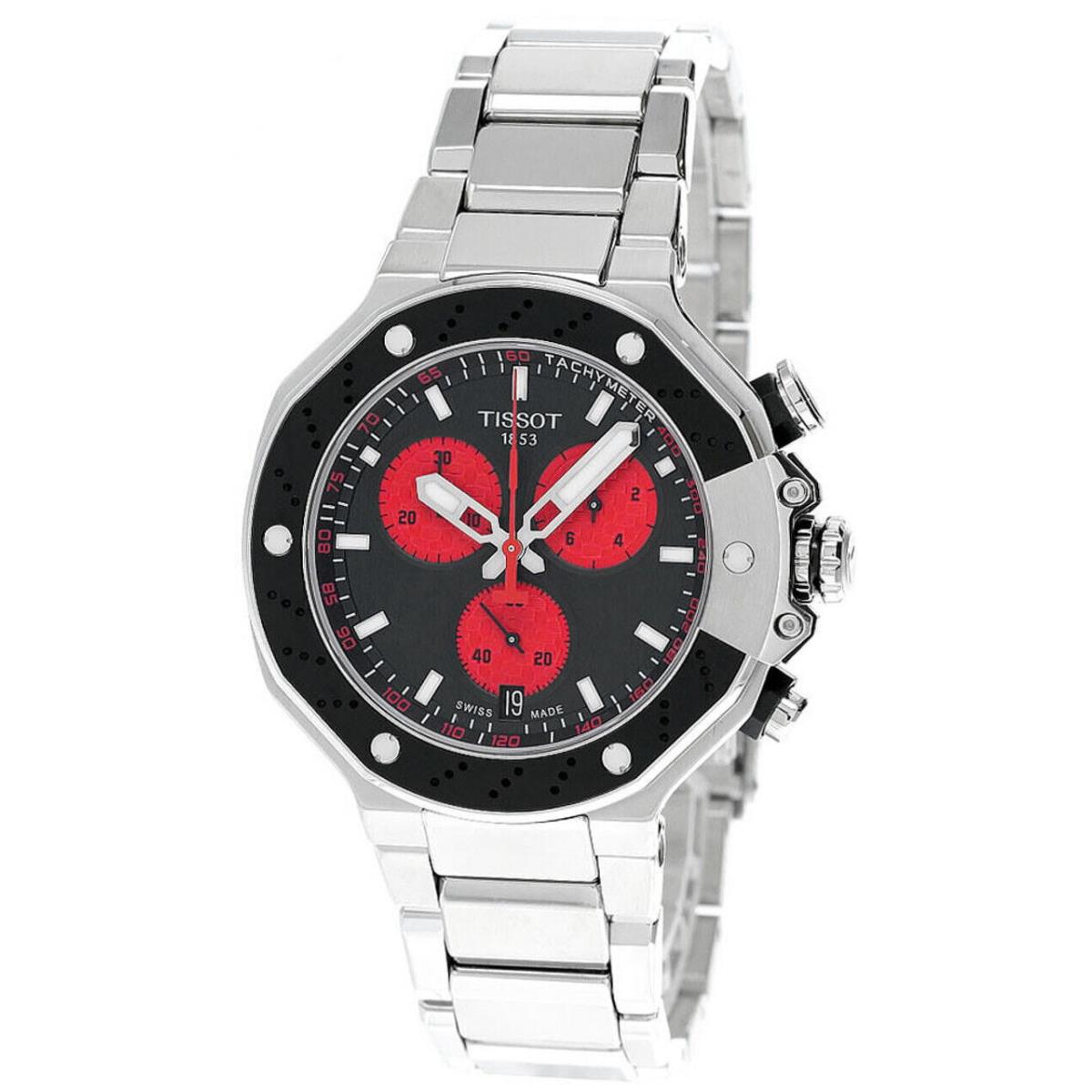 Tissot T-race Marc Marquez Limited Edition 45MM Men`s Watch T141.417.11.051.00 - Black Dial, Gray Band, Black Bezel
