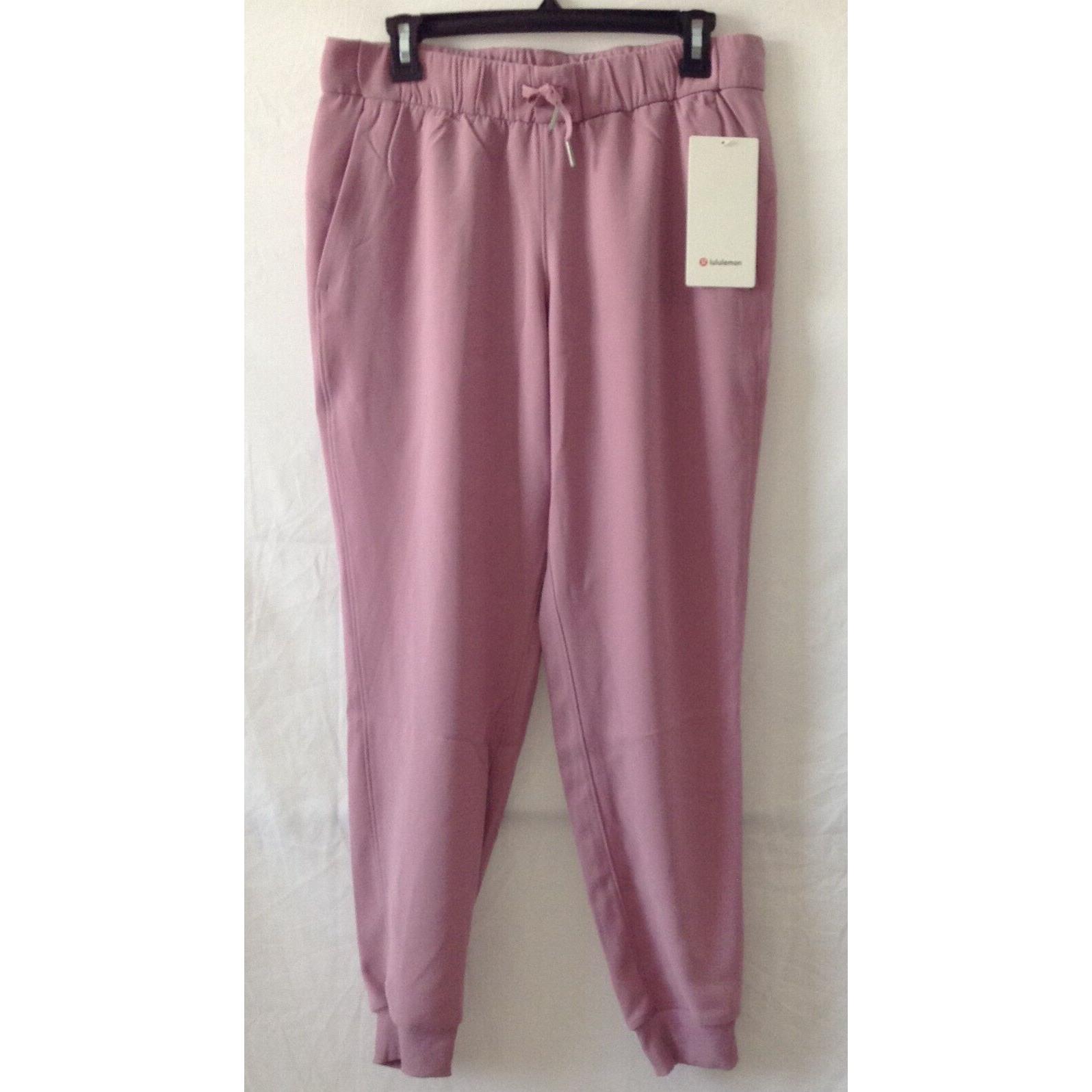 Lululemon On The Fly Jogger Woven Pink Taupe Women s Travel Size 8