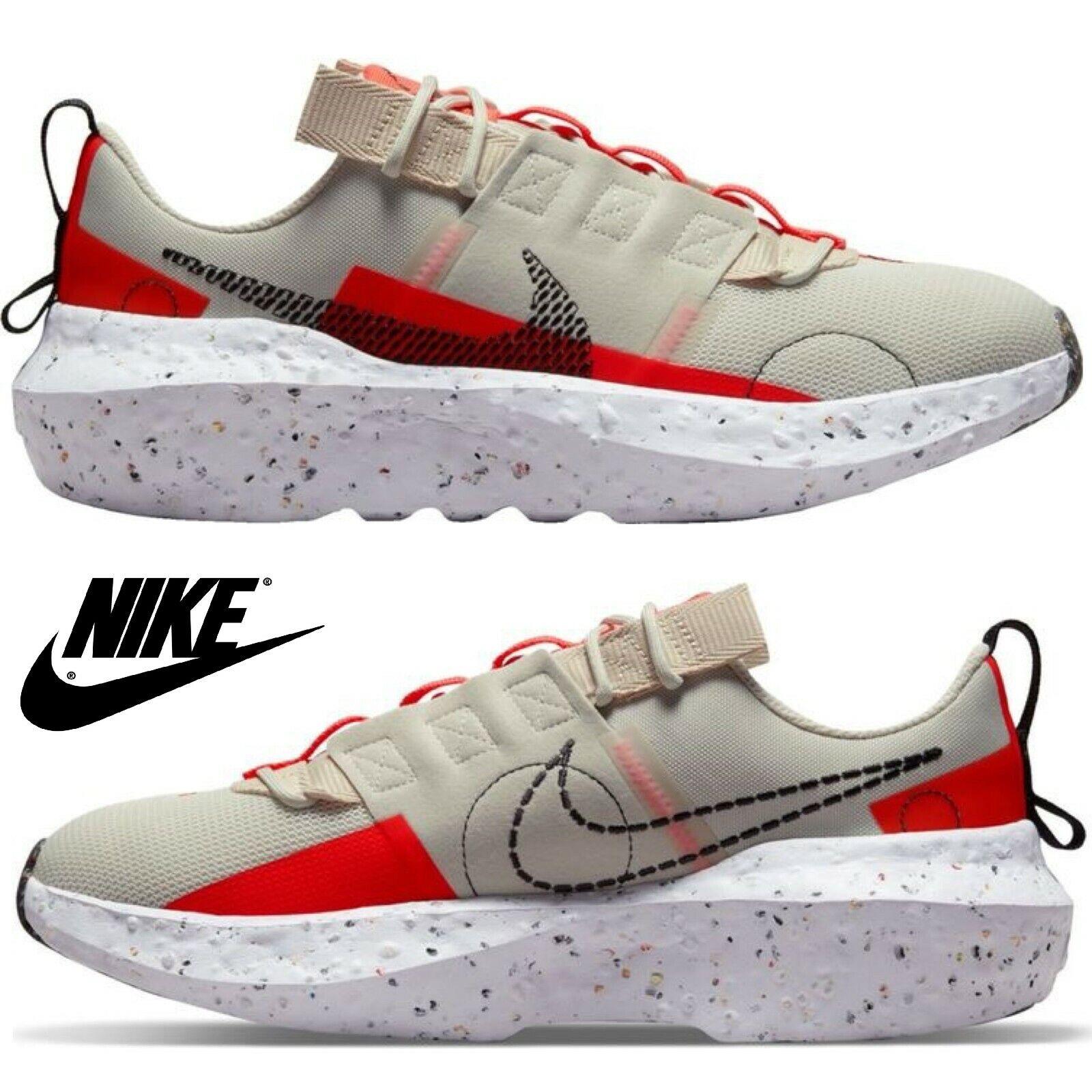 Nike shoes Crater Impact - Beige , LT BONE/BLK/BRT CRIMSON Manufacturer 9