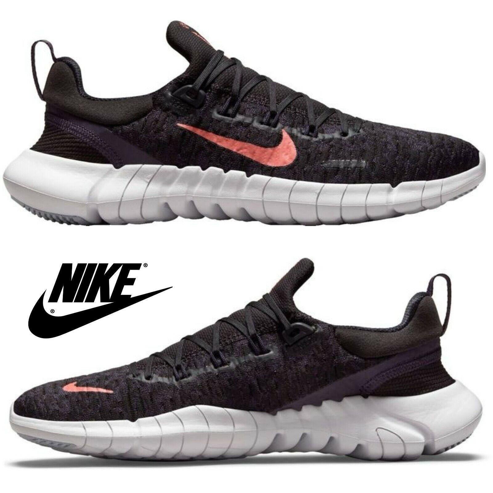Nike Women`s Free Run 5.0 Running Shoes Running Sport Gym Casual Sneakers Black